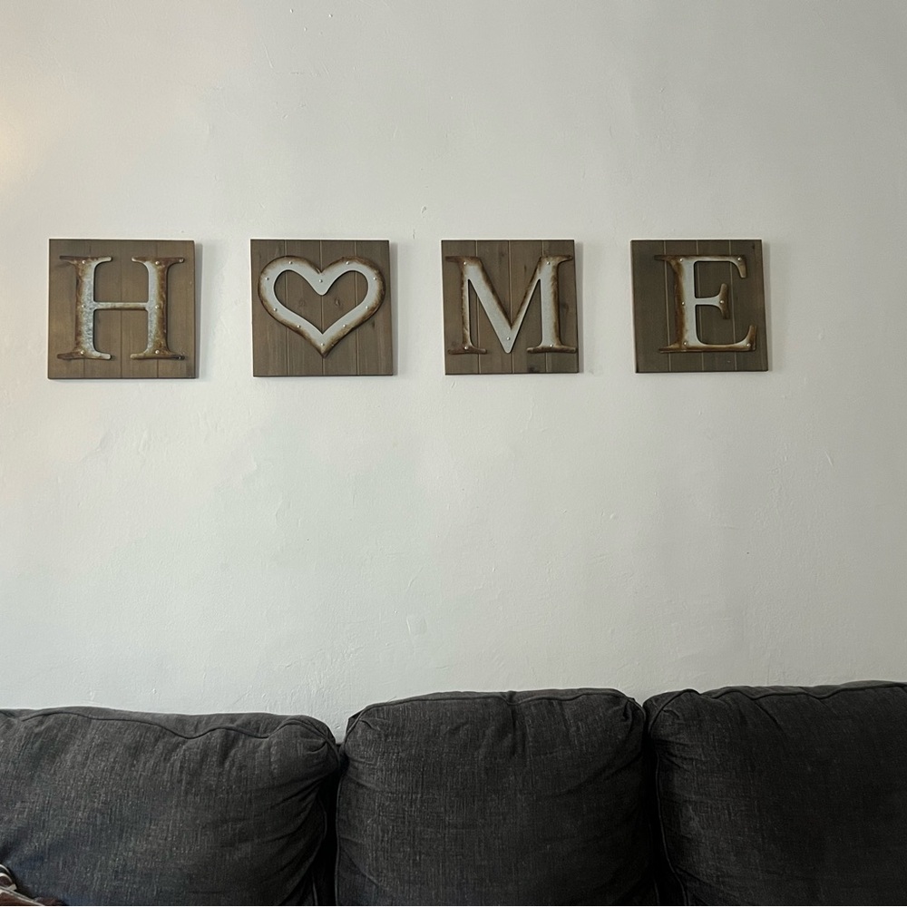 Rustic Brown 'HOME' Wall Decor
